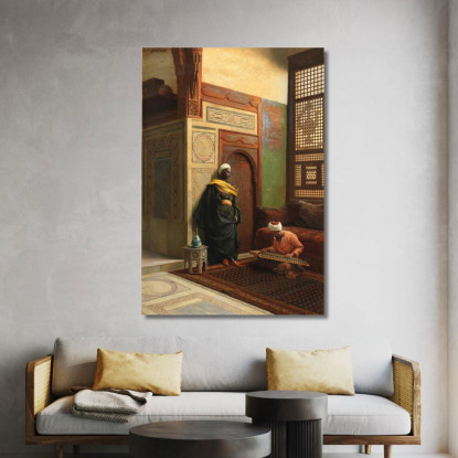 Il Giocatore Di Qanun Ludwig Deutsch ldt35 quadro stampato su tela