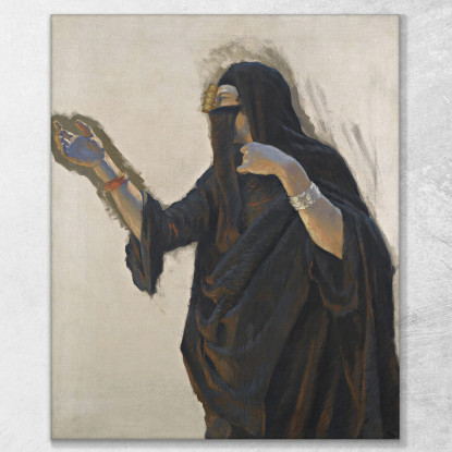 Dama Velata Ludwig Deutsch ldt48 quadro stampato su tela