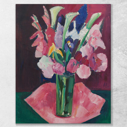 Fiori In Un Vaso Marsden Hartley mhr10 quadro stampato su tela