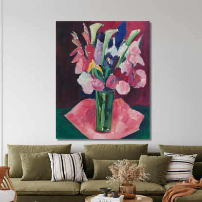 Fiori In Un Vaso Marsden Hartley mhr10 quadro stampato su tela