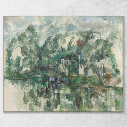 Al Bordo Dell'Acqua Paul Cézanne pcz6 quadro stampato su tela