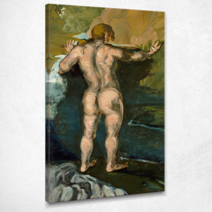 Bagnante E Rocce Paul Cézanne pcz7 quadro stampato su tela