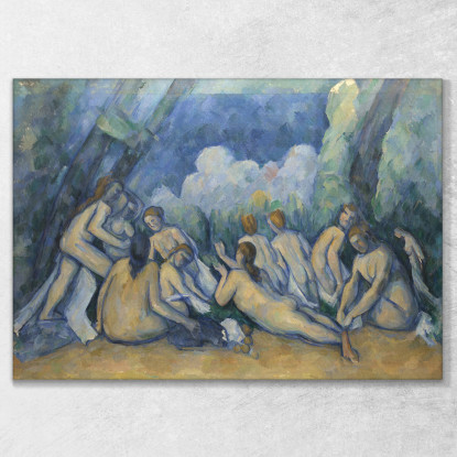 Bagnanti Le Grandi Bagnanti Paul Cézanne pcz8 quadro stampato su tela