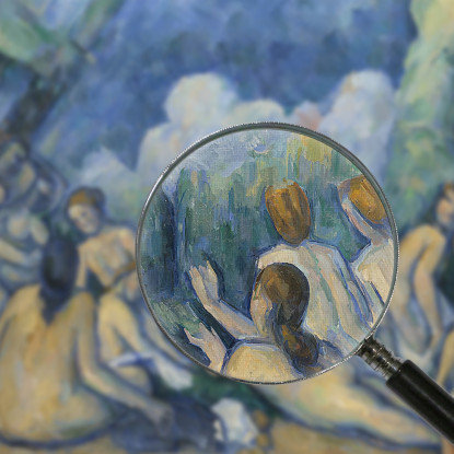 Bagnanti Le Grandi Bagnanti Paul Cézanne pcz8 quadro stampato su tela