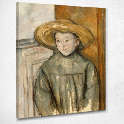 Ragazzo Con Un Cappello Di Paglia Paul Cézanne pcz15 quadro stampato su tela