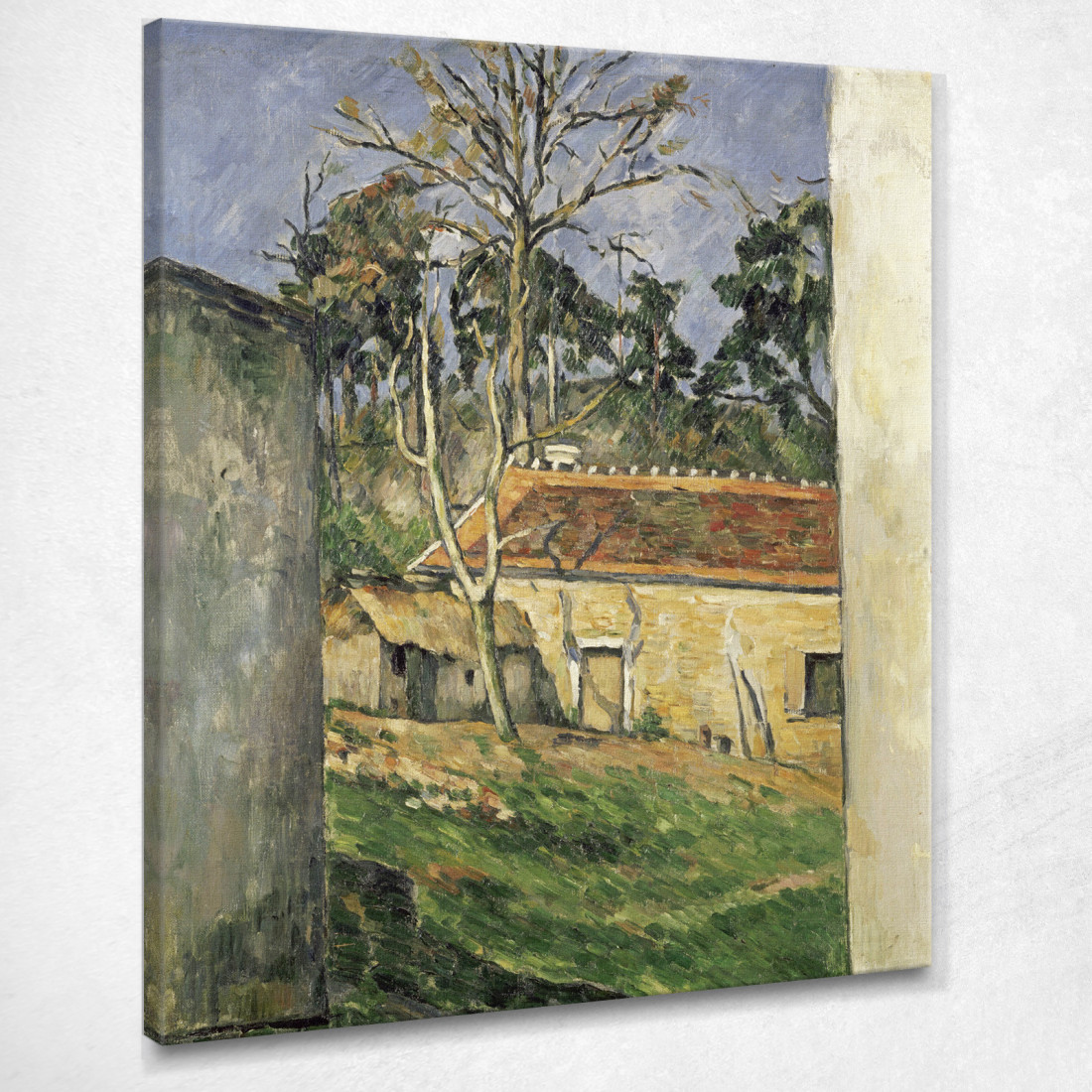 Cortile Paul Cézanne pcz23 quadro stampato su tela
