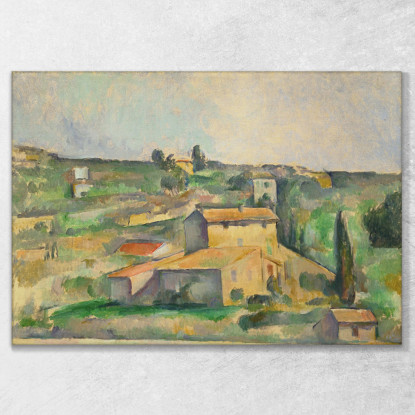 Campi A Bellevue Paul Cézanne pcz24 quadro stampato su tela