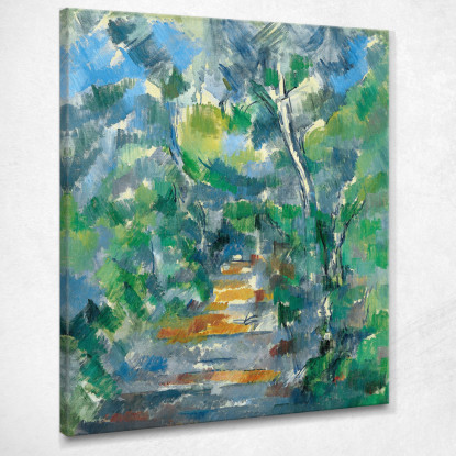 Scena Della Foresta Paul Cézanne pcz25 quadro stampato su tela