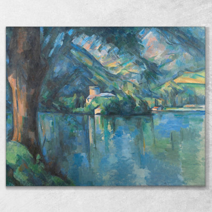 Lago Di Annecy Paul Cézanne pcz39 quadro stampato su tela