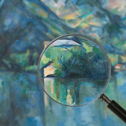 Lago Di Annecy Paul Cézanne pcz39 quadro stampato su tela