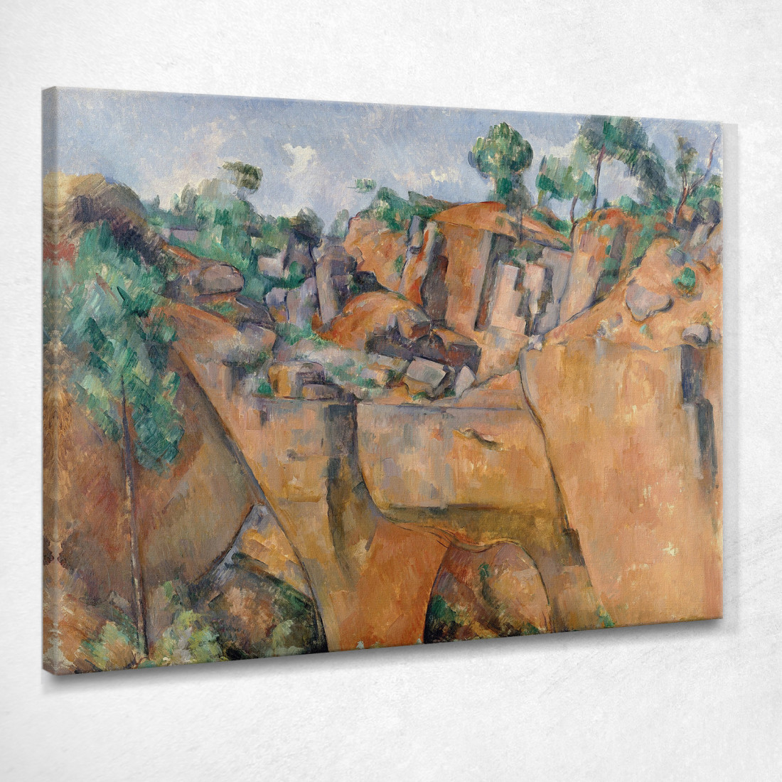 La Cava Di Bibémus Paul Cézanne pcz41 quadro stampato su tela