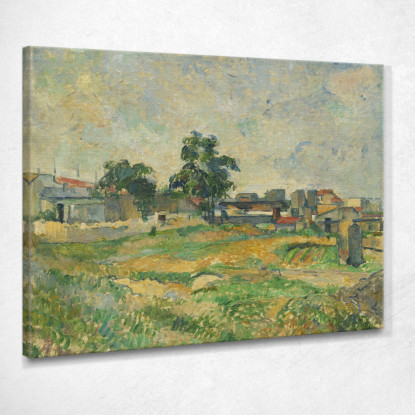 Paesaggio Vicino A Parigi Paul Cézanne pcz44 quadro stampato su tela