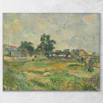 Paesaggio Vicino A Parigi Paul Cézanne pcz44 quadro stampato su tela