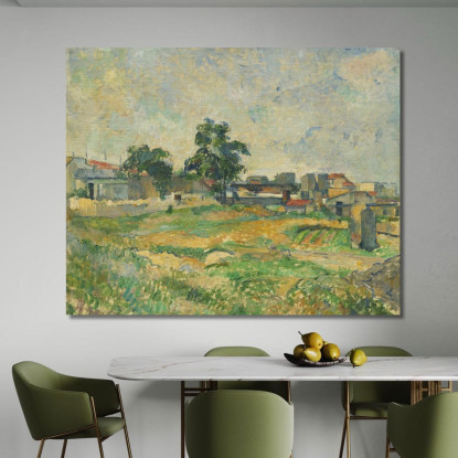 Paesaggio Vicino A Parigi Paul Cézanne pcz44 quadro stampato su tela