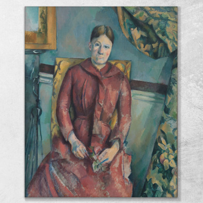 Signora Paul Cézanne pcz50 quadro stampato su tela