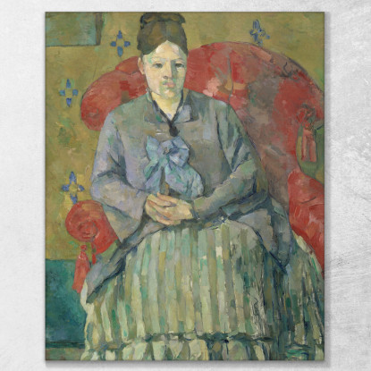 Signora Paul Cézanne pcz52 quadro stampato su tela
