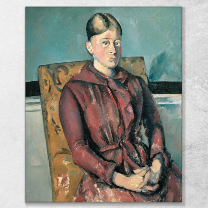 Signora Paul Cézanne pcz53 quadro stampato su tela
