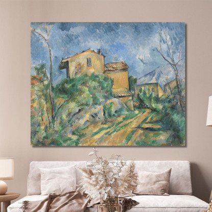 Casa Maria Con Vista Su Chateau Noir Paul Cézanne pcz56 quadro stampato su tela