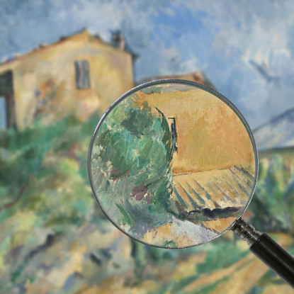 Casa Maria Con Vista Su Chateau Noir Paul Cézanne pcz56 quadro stampato su tela
