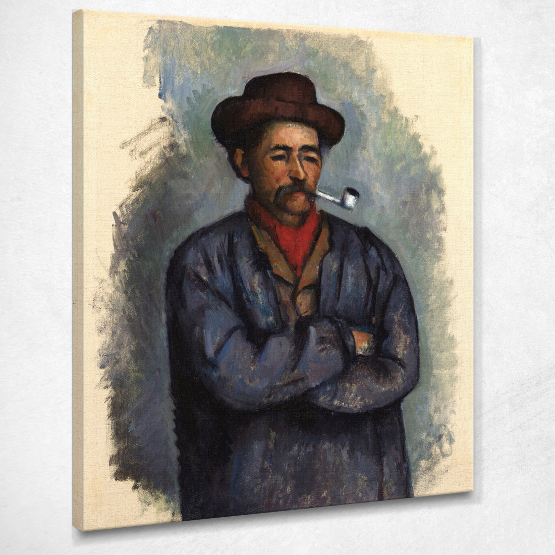 L'Uomo Con La Pipa Paul Cézanne pcz57 quadro stampato su tela