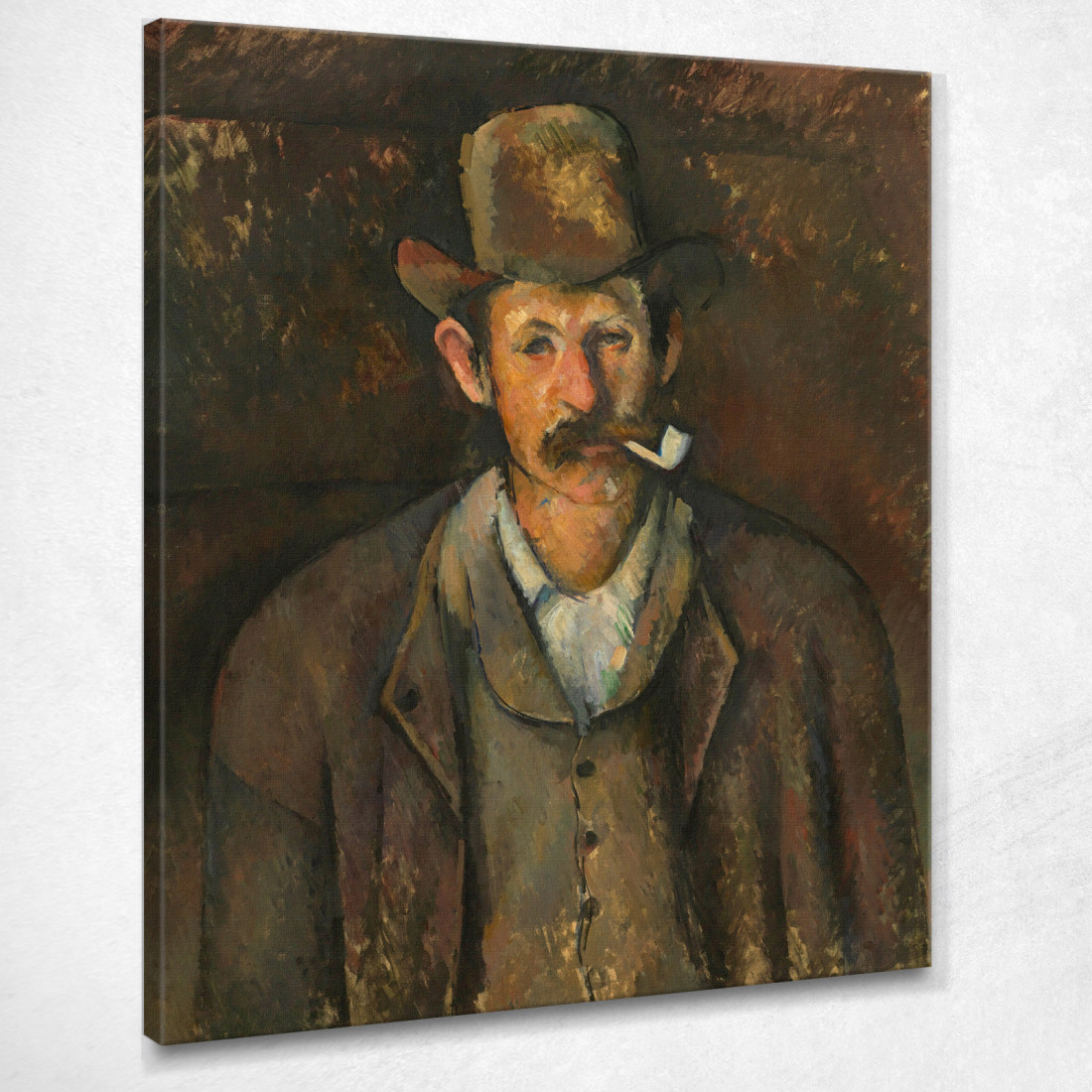 L'Uomo Con La Pipa Paul Cézanne pcz58 quadro stampato su tela