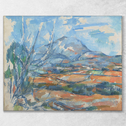 Mont Sainte-Victoire Paul Cézanne pcz62 quadro stampato su tela