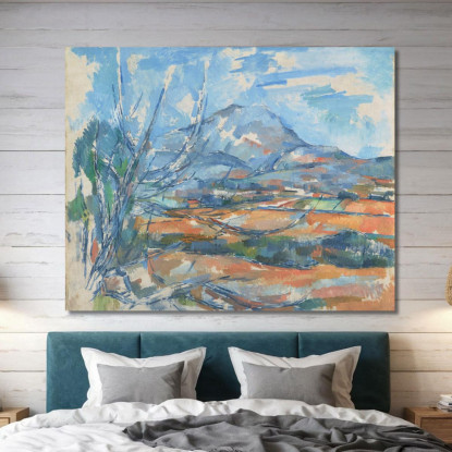 Mont Sainte-Victoire Paul Cézanne pcz62 quadro stampato su tela