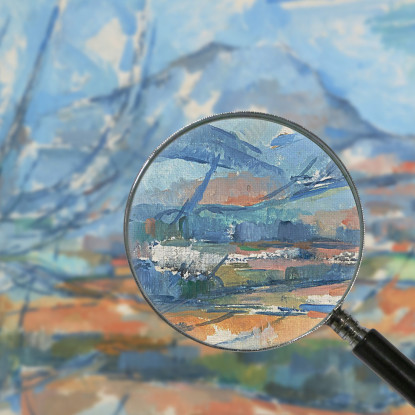 Mont Sainte-Victoire Paul Cézanne pcz62 quadro stampato su tela