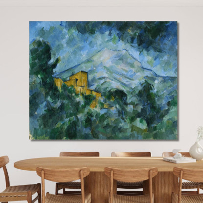 Mont Sainte-Victoire E Château Noir Paul Cézanne pcz63 quadro stampato su tela