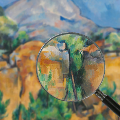 Mont Sainte-Victoire Visto Dalla Cava Bibémus Paul Cézanne pcz66 quadro stampato su tela