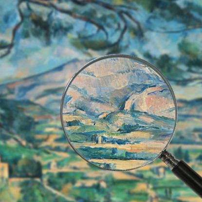 Montagne Sainte-Victoire Con Grande Pino Paul Cézanne pcz68 quadro stampato su tela