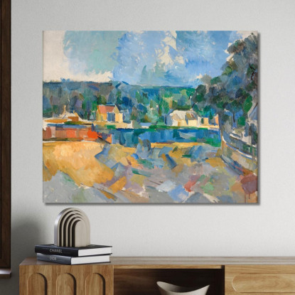 Sulle Rive Di Un Fiume Paul Cézanne pcz70 quadro stampato su tela