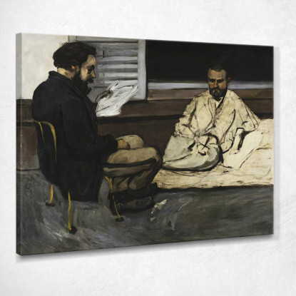 Paul Alexis Leggendo Un Manoscritto A Zola Paul Cézanne pcz71 quadro stampato su tela