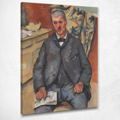 Uomo Seduto Paul Cézanne pcz81 quadro stampato su tela