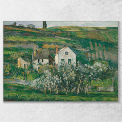 Casetta A Pontoise Paul Cézanne pcz86 quadro stampato su tela