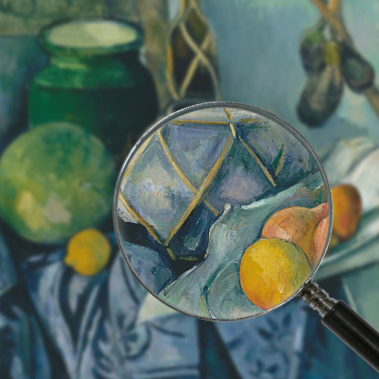 Natura Morta Con Vasetto Di Zenzero E Melanzane Paul Cézanne pcz87 quadro stampato su tela