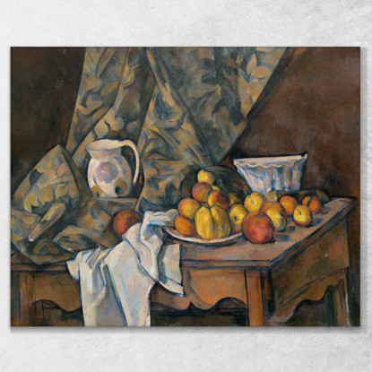 Natura Morta Con Mele E Pesche Paul Cézanne pcz89 quadro stampato su tela