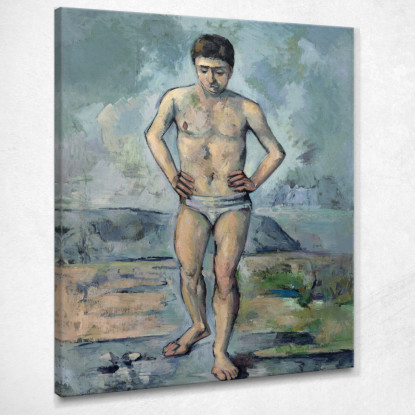 Il Bagnante Paul Cézanne pcz106 quadro stampato su tela