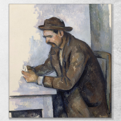 Il Giocatore Di Carte Paul Cézanne pcz110 quadro stampato su tela