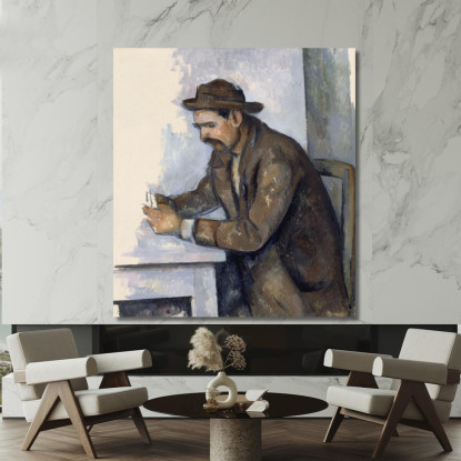 Il Giocatore Di Carte Paul Cézanne pcz110 quadro stampato su tela