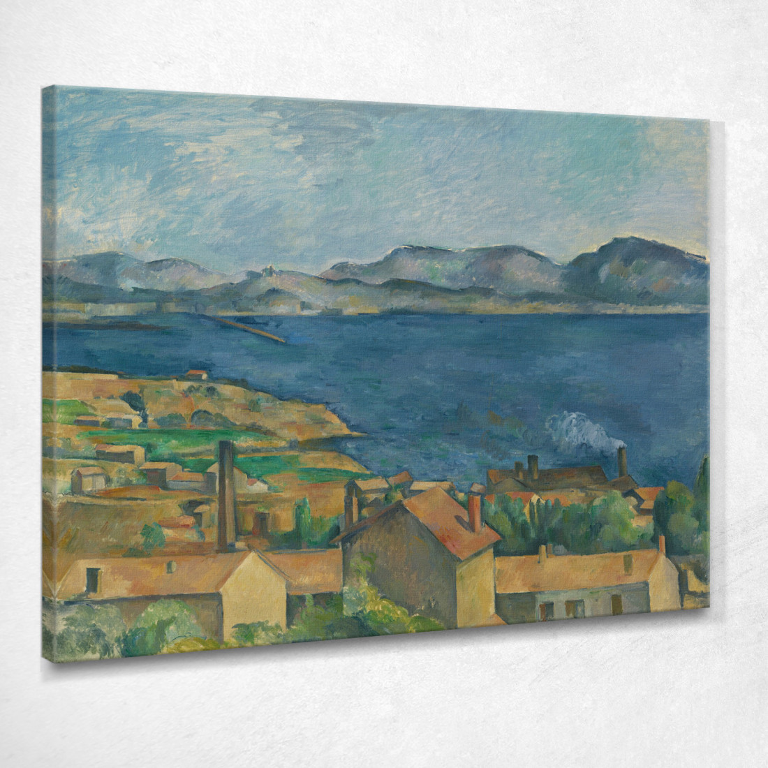 La Baia Di Marsiglia Vista Da L'Estaque Paul Cézanne pcz116 quadro stampato su tela