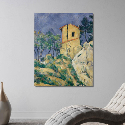 La Casa Dai Muri Crepati Paul Cézanne pcz117 quadro stampato su tela