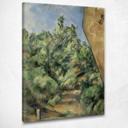 La Roccia Rossa Paul Cézanne pcz125 quadro stampato su tela