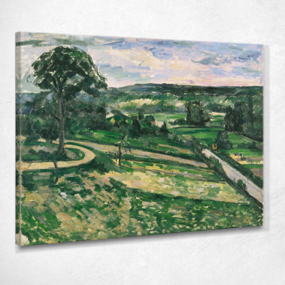 L'Albero Vicino Alla Curva Paul Cézanne pcz127 quadro stampato su tela