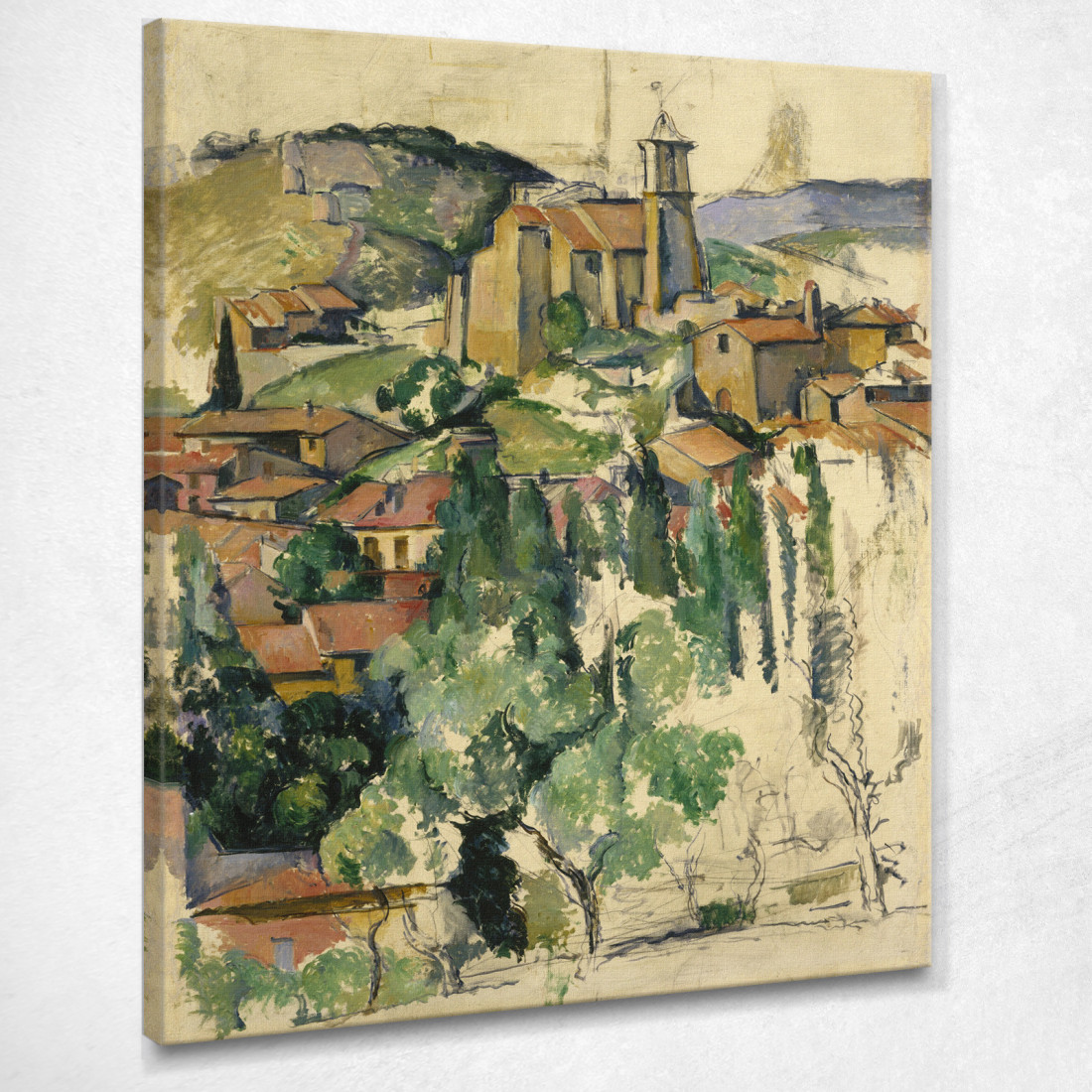 Il Villaggio Di Gardanne Paul Cézanne pcz128 quadro stampato su tela