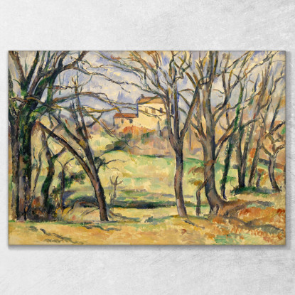 Alberi E Case Vicino Al Jas De Bouffan Paul Cézanne pcz130 quadro stampato su tela