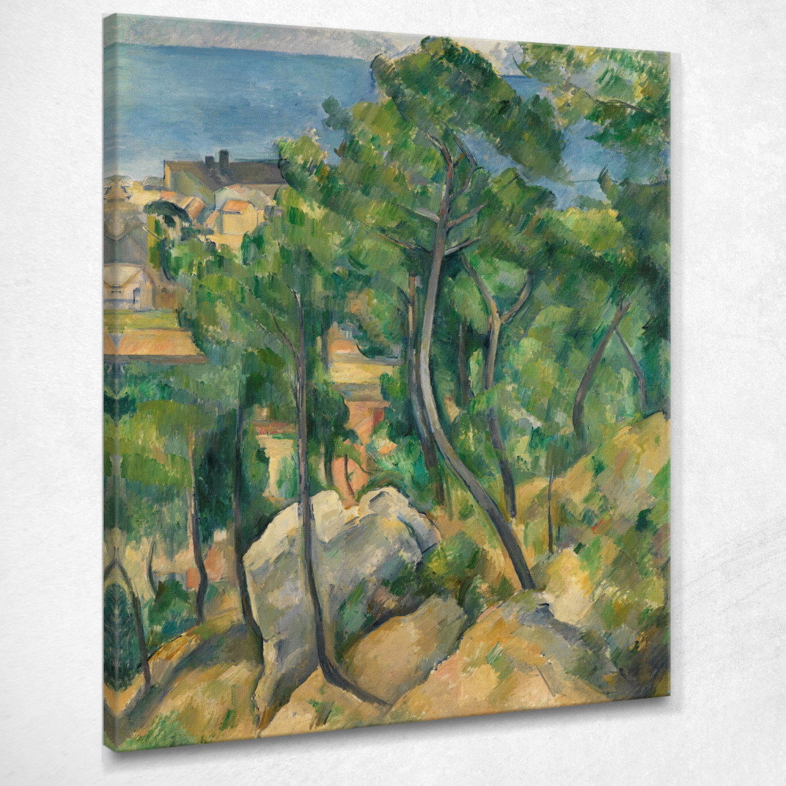 Visualizza Sul Mare A L'Estaque Paul Cézanne pcz135 quadro stampato su tela