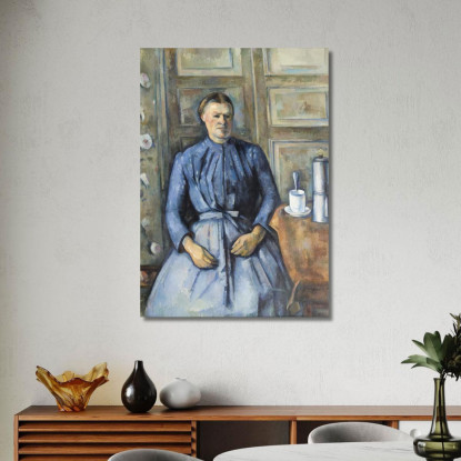 Donna Con Una Caffettiera Paul Cézanne pcz137 quadro stampato su tela
