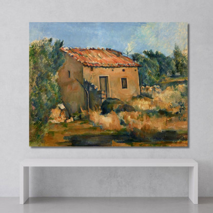 Casa Abbandonata Vicino A Aix-En-Provence Paul Cézanne pcz140 quadro stampato su tela