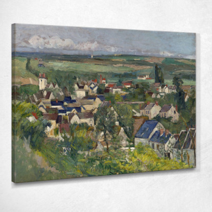 Vista Panoramica Di Auvers Paul Cézanne pcz142 quadro stampato su tela